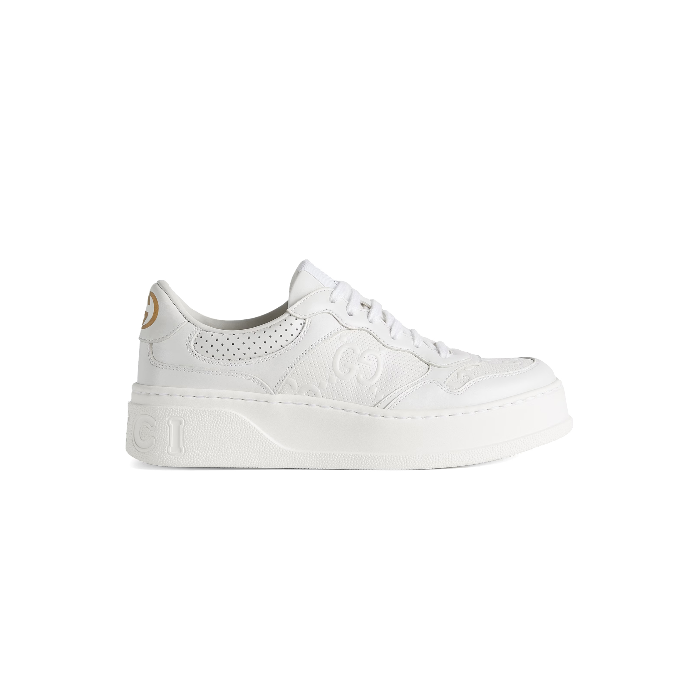 G*u*i women''s gg embossed trainer 670408